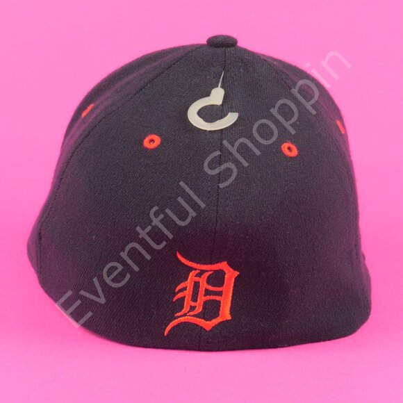 47 Detroit Tigers Hat Mens S-M Navy Blue Wool Blend Script New - Picture 4 of 12